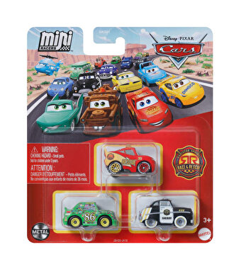 Cars Mini Karakter Arabalar Üçlü Paket JBH26
