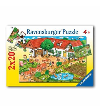 Ravensburger Puzzle 2x20 Çiftlikte Bir Gün