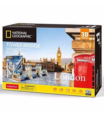 Cubic Fun Puzzle National Geographic Tower Köprüsü 3D Puzzle