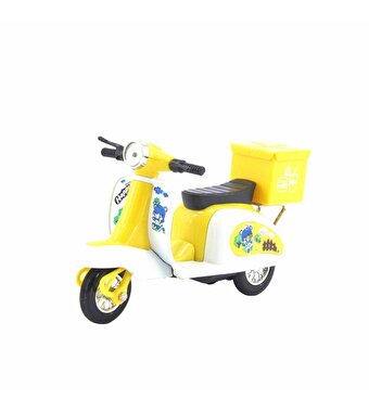 Kutulu Die Cast Sarı Kurye Motor