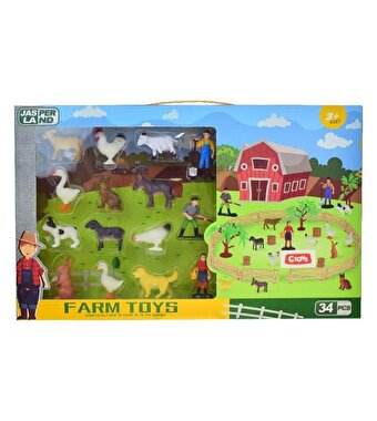Farm Toys 34 Parça Çiftlik Hayvanları Seti