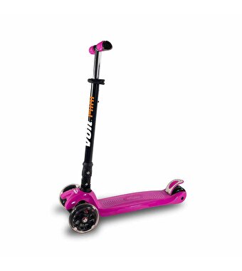 Voit 3 Tekerlekli Işıklı Fuşya Scooter