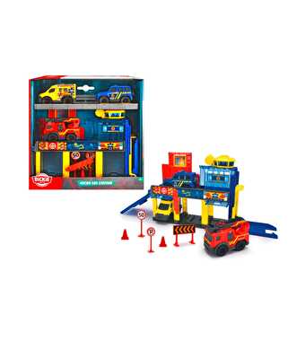 Dickie Toys Acil Durum Hizmetleri İstasyonu ve Araç Oyun Seti
