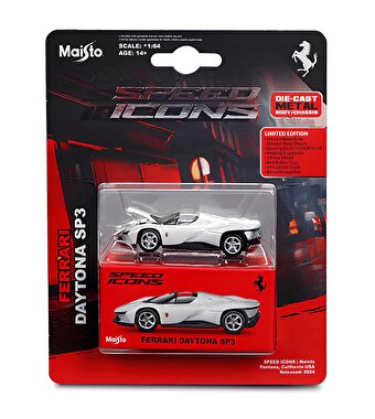 1:64 Speed Icons Koleksiyon Araçlar Ferrari Daytona SP3 Beyaz