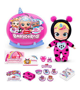 Rainbocorns Sevimli Sürpriz Bebek 92107 Mavi Boynuz