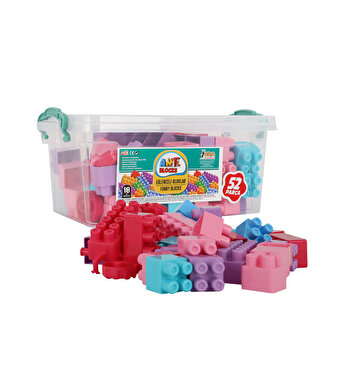 Plastik Kutulu Ant Blocks Pastel Renk 52 Parça
