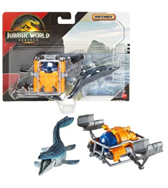 Matchbox Jurassi̇c World Di̇no Transporter Arabaları Mosasaurus Sea Sub JGM06