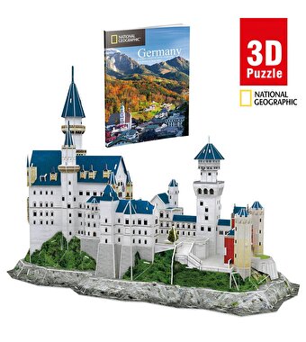 Nessiworld National Geographic 3D Puzzle Neuschwanstein Kalesi Almanya