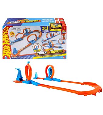 Hot Wheels Track Creator Üçlü Çember Paketi JDW39