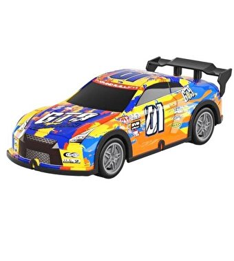 1:20 Işıklı ve Sesli Aurora Yarış Arabası Turuncu Sarı