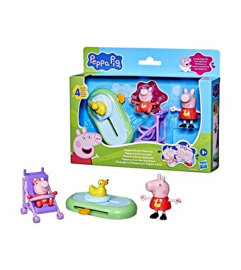 Peppa Pig Peppa'nın Anıları Oyun Seti Peppa ve Evie's Park Fun G0528