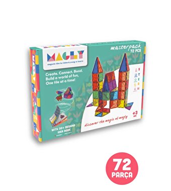 Magly Manyetik 3 Boyutlu Yapı Blokları 72 Parça