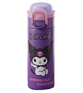Kuromi Desenli Çelik Matara 600 Ml