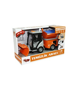 1:16 Ölçekli Sesli Işıklı Küreyici Temizlik Aracı