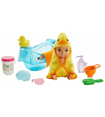 Barbie Bebek Bakıcısı Özellikli Minik Bebekler Banyo Zamanı GHV84
