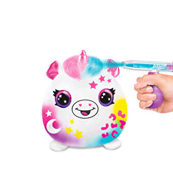 Airbrush Plush Sürpriz Squishy Paint Bucket Unicorn