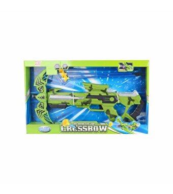 Sesli ve Işıklı Mekanik Ok Atan Tabanca Yeşil