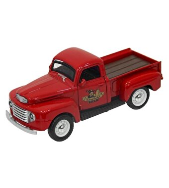 Sesli Işıklı Metal Çek Bırak Klasik Picup Kırmızı