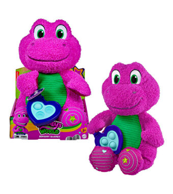 Fisher Price Barney Duyusal Peluş 30 Cm