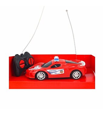 1:20 Ölçekli Kumandalı 4 Fonksiyonlu Jandarma Trafik Aracı Kırmızı