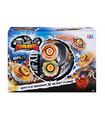 Infinity Nado Split Serisi 2'li Set Battle Buddha & Blast Flame (Savaşçı Bilge & Alev Patlaması)