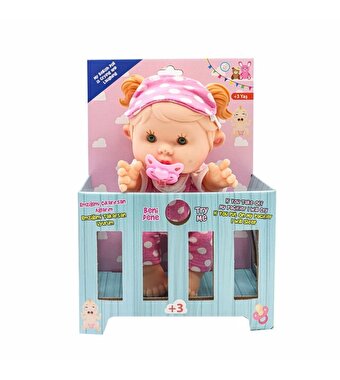 Ağlayan Bebiş Bebek Açık Pembe Puantiyeli