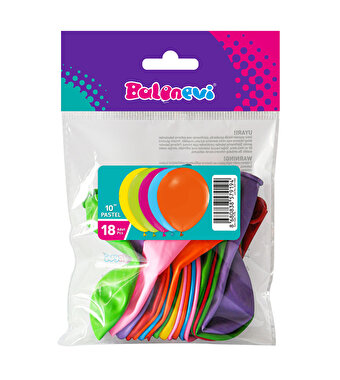 Baskısız Balonlar 18'li Paket 25 cm.