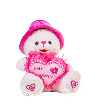 Sevimli Şapkalı Ayıcık 39 cm.