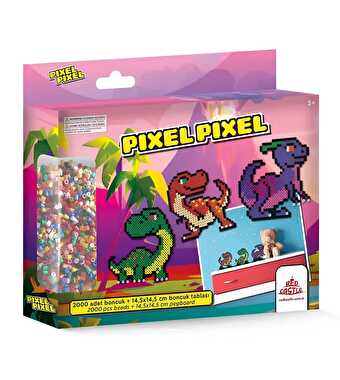 Pixel Pixel Boncuk Etkinlik Seti Dinozorlar