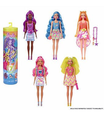 Barbie Color Reveal Renk Değiştiren Sürpriz Neon Saçlı Bebekler HDN72