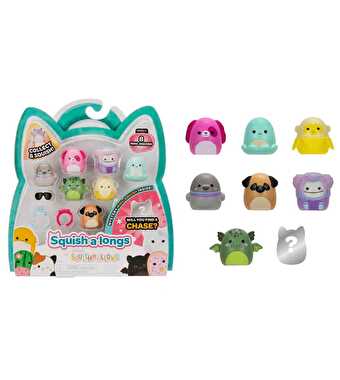 Squishmallows Squish-A-Longs 8 Figür + Yüzük Seti S2 Seri 3
