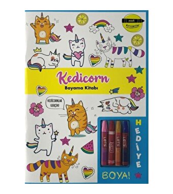 Minik Ressamlar Kedicorn Boyama Kitabı