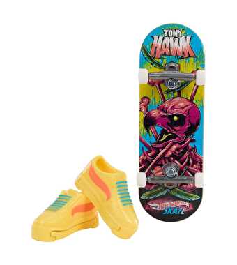 Hot Wheels Skate Neon Temalı Parmak Kaykay ve Ayakkabı Paketi Draggin Bones
