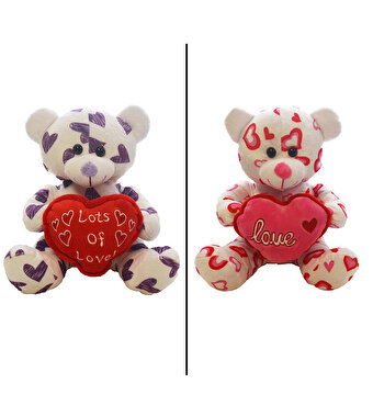 Kalp Desenli Ayıcıklar 21 cm.