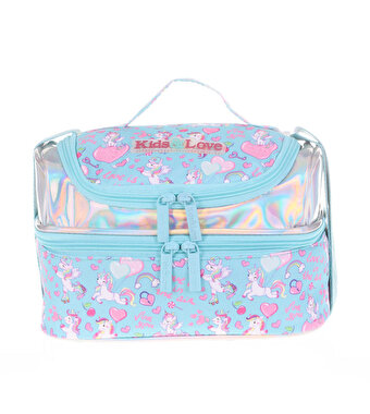 Kaukko Kids&Love Aynalı Taşlı Unicorn Termos Beslenme Çantası