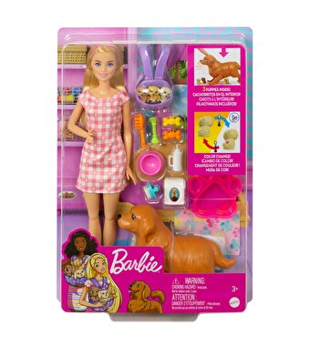 Barbie ve Yeni Doğan Köpekler Oyun Seti HCK75