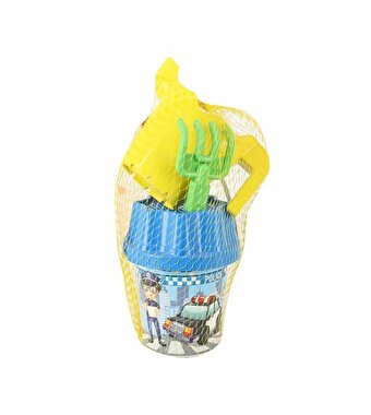 Mavi Kapaklı Sarı Suluklu Kova Seti 1011