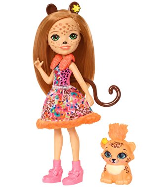 Enchantimals Popüler Karakter Bebekler Çita Cherish Bebeği FJJ20