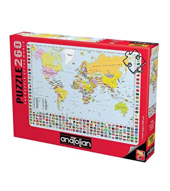 Anatolian 260 Parça Puzzle Dünya Haritası