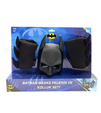 Batman Maske Pelerin Kolluk 3’lü Set