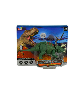 Triceratops Dinozor Figür Yeşil