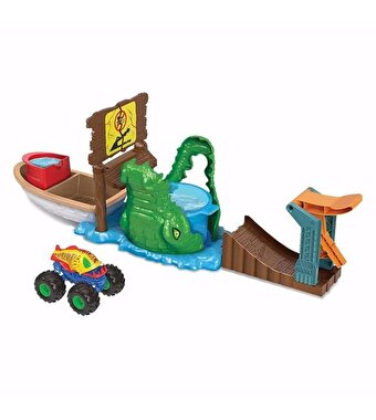 Hot Wheels Track Monster Trucks Timsahtan Kaçış Renk Değiştiren Oyun Seti HGV14