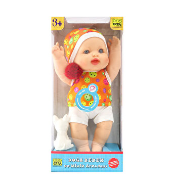 Doğa Et Bebek ve Minik Arkadaşı Turuncu Elbiseli