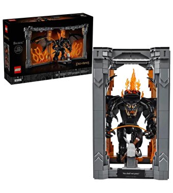 LEGO Icons Yüzüklerin Efendisi: Balrog Kitaplık Dekoru 10367