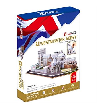 Cubic Fun 3D Puzzle 145 Parça Westminster Manastırı İngiltere