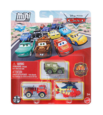 Cars Mini Karakter Arabalar Üçlü Paket JJW59
