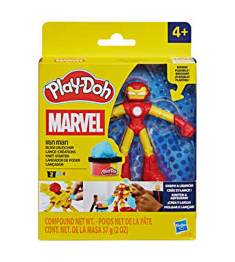 Play Doh Marvel Figürü ve Oyun Hamuru Seti Iron Man G3106