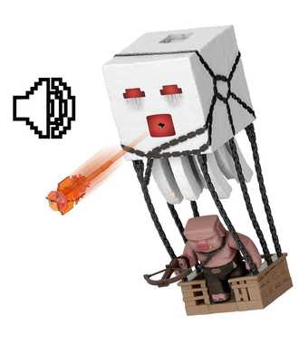Sesli Minecraft Filmi Blast Attack Ghast Aksiyon Figürü Oyun Seti JFB69