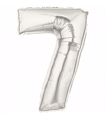 7 Numara Silver Folyo Balon