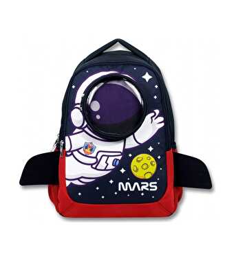 Astronot Baskılı Üçlü İlkokul Okul Çantası